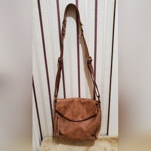 The Sak Embossed Leather Shoulder Bag